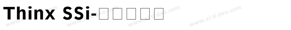 Thinx SSi字体转换